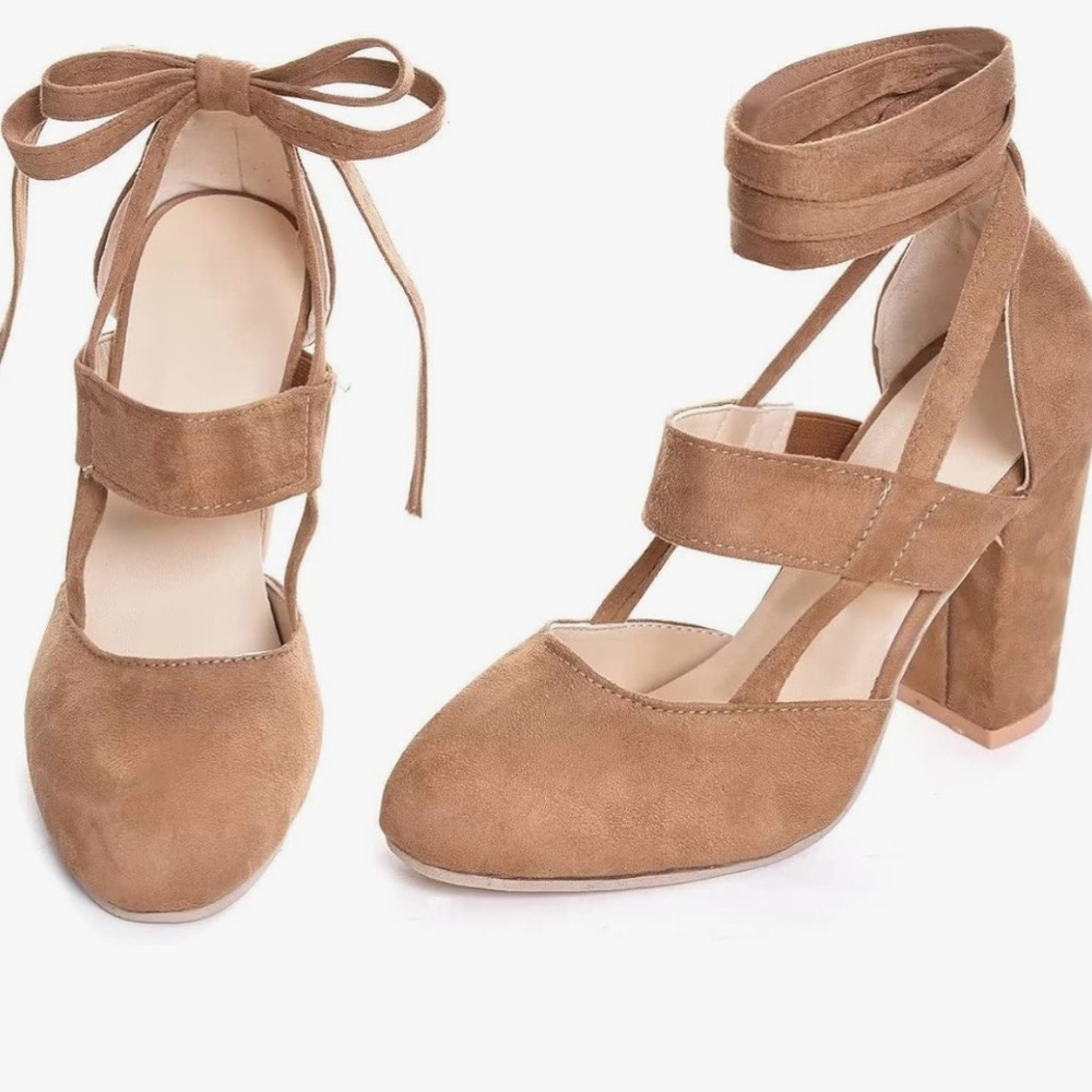 JACKY LUYI Women High Heel Closed Toe Pumps